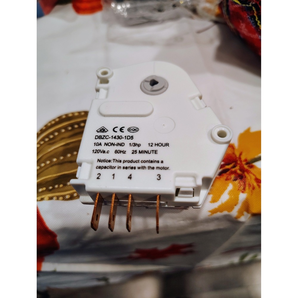 Defrost Timer DBZC-1430-1D5 Controller Power Assembly Spirit EX/SX 120V 12 Hour - Picture 2 of 3